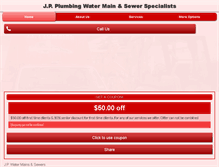 Tablet Screenshot of jpsewerwater.com